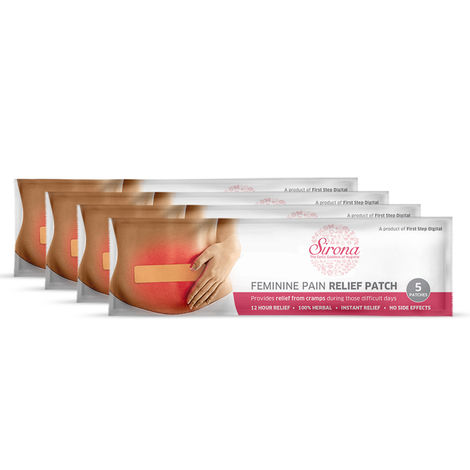 Buy Sirona Feminine Pain Relief Patches - 20 Patches (4 Pack - 5 Patches Each)-Purplle