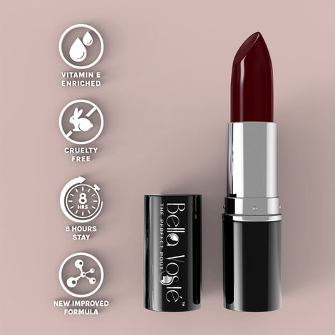 Buy Bella Voste Sheer Creme Lust Lipstick Ace Chase (4.2 gm) I Satin Finish IA Cruelty Free I Long Lasting ImprovedA Formula I One Stroke Aplication I Highly Pi gmented-Purplle