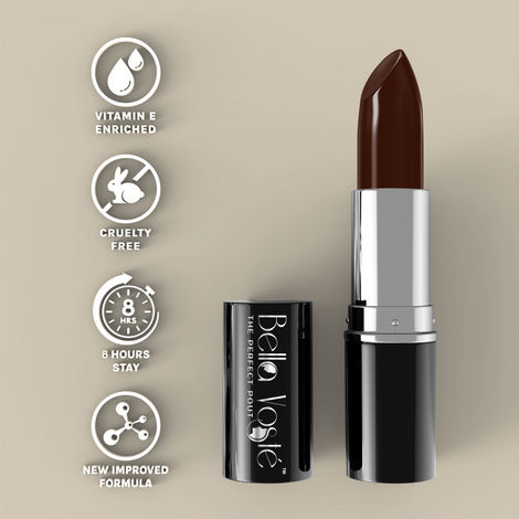 Buy Bella Voste Sheer Creme Lust Lipstick Mocha Magic 13 (4.2 g) I Satin Finish I Cruelty Free I Long Lasting Improved Formula I One Stroke Aplication I Highly Pigmented-Purplle