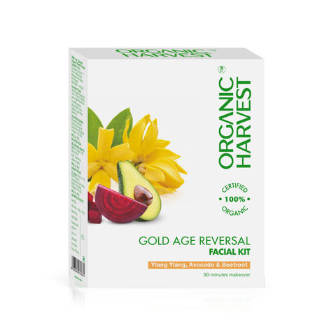 Buy Organic Harvest Gold - Age Reversal Make Over Facial Kit (50 ml)-Purplle