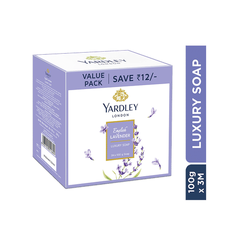 Buy Yardley London English Lavender Soap For Women, (100 g) (Pack Of 3)-Purplle