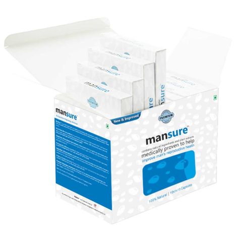 Buy ManSure Reproductive Health Supplement for Men - 1 Box (100 Capsules)-Purplle