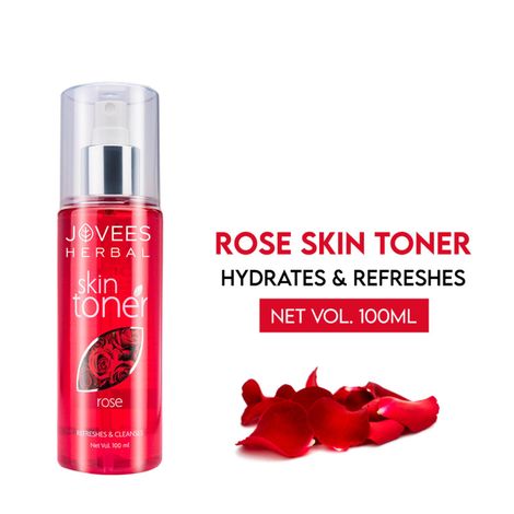 Buy Jovees Herbal Rose Skin Toner | For Youthful Skin, Tightens Pores, Healthy Glow | 100% Natural | For Normal to Dry Skin 100ml-Purplle
