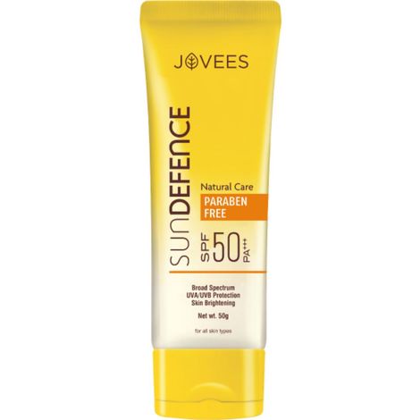 Buy Jovees Sun Defence Cream SPF 50 | Broad Spectrum PA+++ | UVA/UVB Protection | Lightweight | Quick Absorption | For All Skin Types | 50 gm-Purplle
