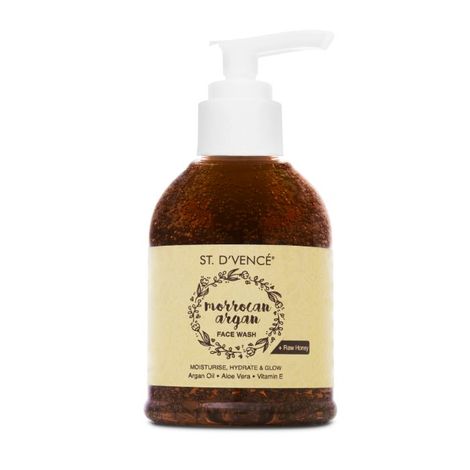 Buy ST. DVENCE Moroccan Argan Oil Face Wash With Raw Honey & Aloe Vera (150 ml)-Purplle