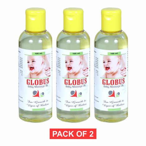 Buy Globus Ayurvedic Baby Massage Oil 100 ml (Pack of 3)-Purplle