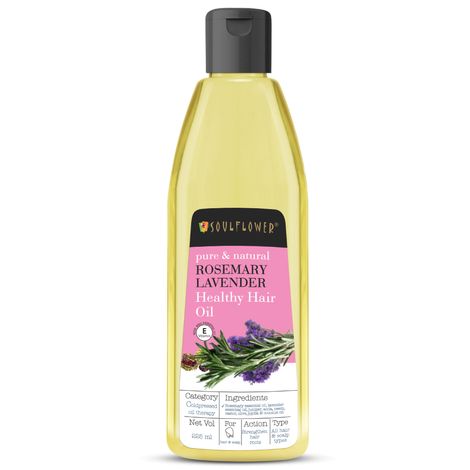 Buy Soulflower Coldpressed Rosemary Lavender Healthy Hair  hair growth formulation,  Pure and Natural, 225ml-Purplle
