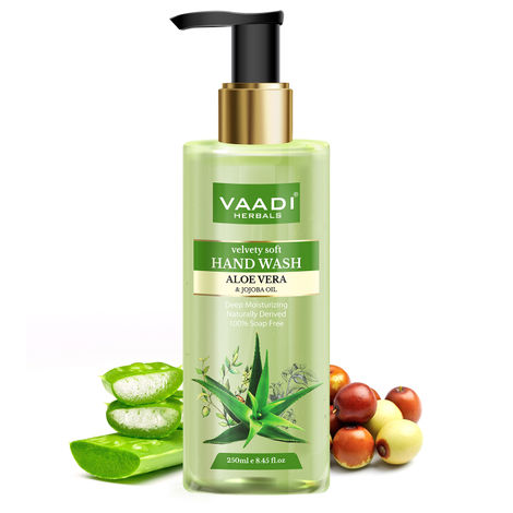Buy Vaadi Herbals Velvety Soft Aloe Vera & Jojoba Oil Hand Wash (250 ml)-Purplle