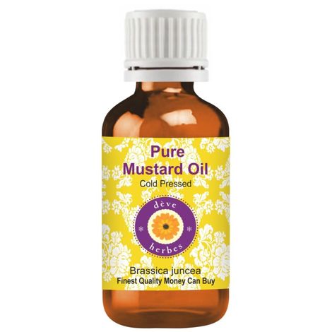 Buy Deve Herbes Pure Mustard Oil (100 ml) (Brassica juncea) 100% Natural Therapeutic Grade Cold Pressed-Purplle