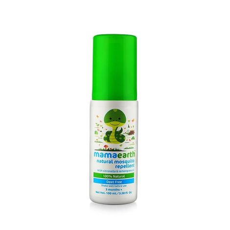Buy Mamaearth Natural Mosquito Repellent For Babies (100 Ml, 3Months+)-Purplle