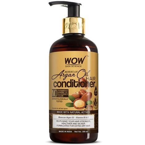 Buy WOW Skin Science Moroccan Argan Oil Hair Conditioner (300 ml)-Purplle