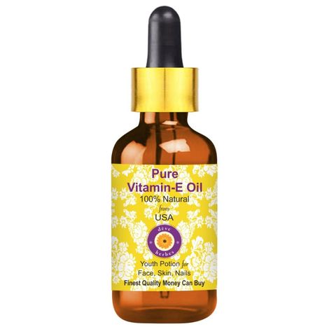 Buy Deve Herbes Pure Vitamin E Oil with Glass Dropper Natural Therapeutic Grade 30 ml-Purplle
