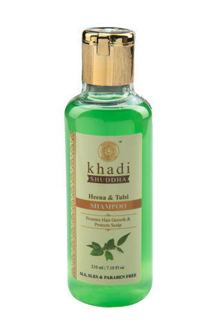 Buy Khadi Shuddha Heena & Tulsi Shampoo (210 ml)-Purplle