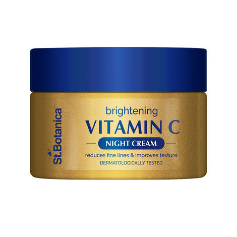 Buy St.Botanica Vitamin C, E & Hyaluronic Acid Brightening Night Cream (50 gm)-Purplle