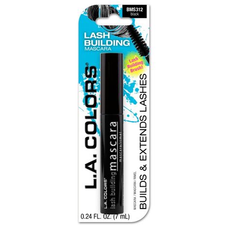 Buy L.A. Colors Lash Build Mascara - Black 7 ml-Purplle