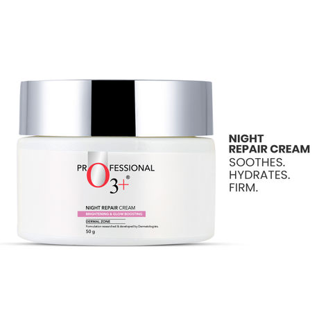 Buy O3+ Night Repair Cream Brightening & Glow Boosting Dermal Zone (50 gm)-Purplle