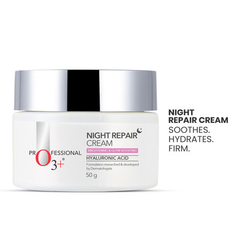 Buy O3+ Night Repair Cream Brightening & Glow Boosting Dermal Zone (50 gm)-Purplle
