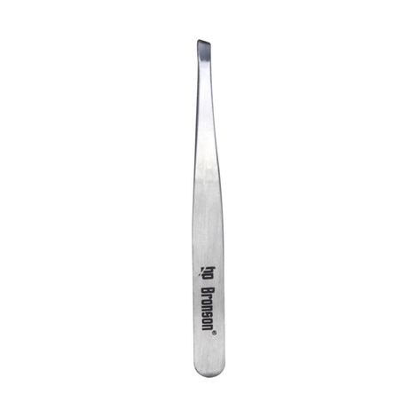 Buy Bronson Professional Tweezer with Slant flat tip Pack of 1-Purplle