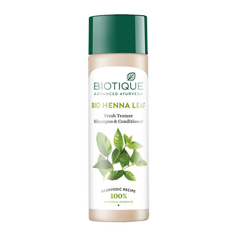 Buy Biotique Bio Henna Leaf Fresh Texture Shampoo & Conditioner (190 ml)-Purplle