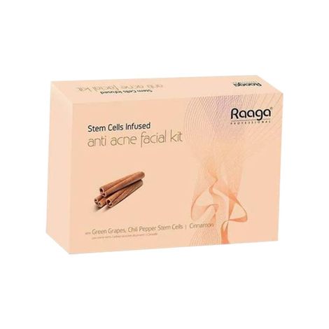 Buy Raaga Professional Stemcells Infused Anti Acne Facial Kit with Cinnamon, 61 g-Purplle