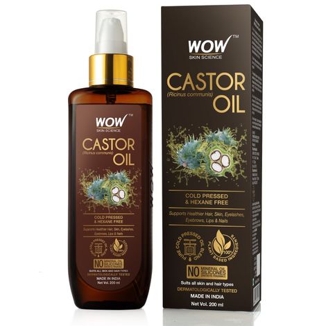 Buy WOW Skin Science Castor Oil (200 ml)-Purplle