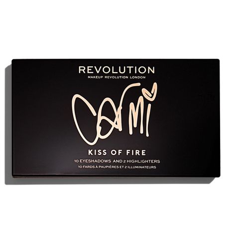 Buy Makeup Revolution Makeup Revolution X Carmi Kiss Of Fire Palette (27 gm)-Purplle