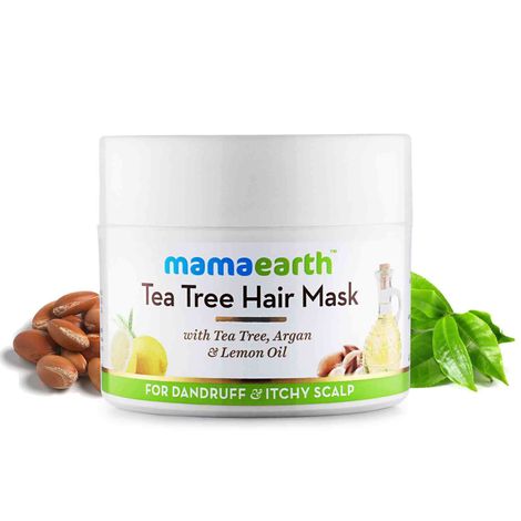 Buy Mamaearth Anti Dandruff Tea Tree Hair Mask With Tea Tree And Lemon Oil For Danrduff Control And Itch Treatement (200 ml)-Purplle