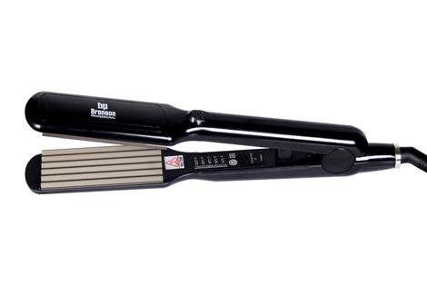 Buy Bronson Professional Hair Crimper with temperature controller ( Black) 1 Pc-Purplle