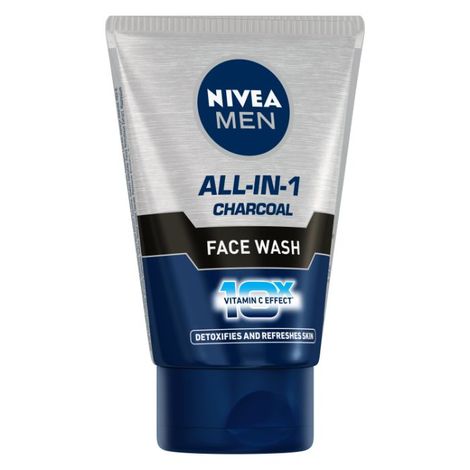 Buy Nivea Men All-In-1 Charcoal Face Wash (50 ml)-Purplle