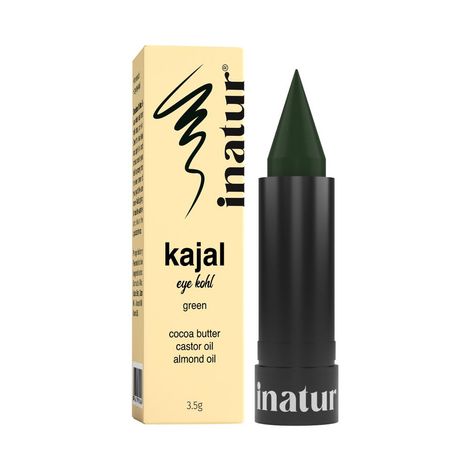 Buy Inatur Organic Eye Kohl Kajal - Green - 3.5 gm-Purplle