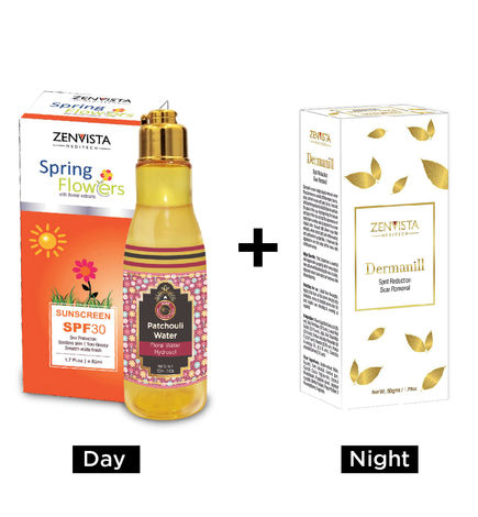 Buy Zenvista Scars Reduction Treatment Treats All Kinds Of Scars, Dark Spots Combo of 3-Purplle