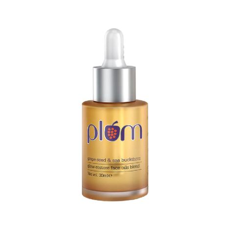 Buy Plum Grape Seed & Sea Buckthorn Glow-Restore Face Oils Blend (30 ml)-Purplle