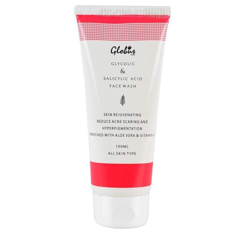 Buy Globus Naturals Glycolic & 1% Salicylic Acid Face Wash (100 ml)-Purplle
