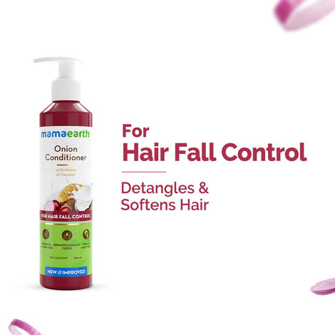 Buy Mamaearth Onion Conditioner with Onion & Coconut Oil for Hair Fall Control - 250 ml-Purplle