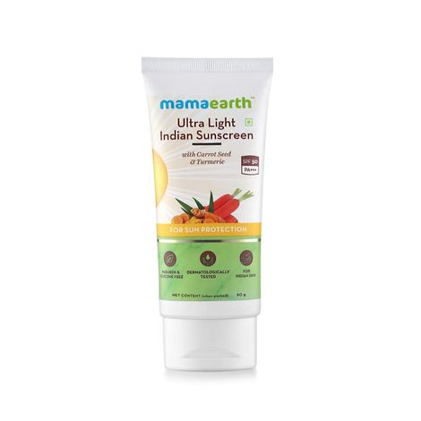 Buy Mamaearth Ultra Light Indian Sunscreen (80 ml)-Purplle