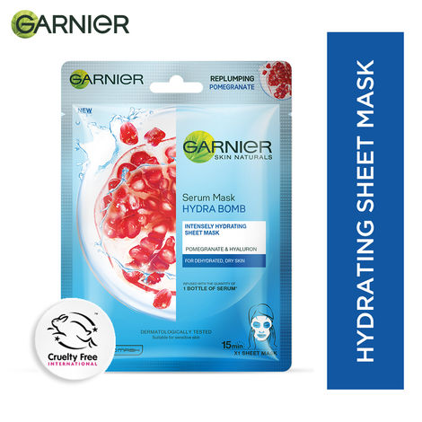 Buy Garnier Skin Naturals Hydra Bomb Serum Sheet Mask (Blue) (32 g)-Purplle