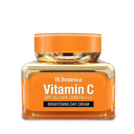 Buy St.Botanica Vitamin C E & Hyaluronic Acid Brightening Day Cream With SPF 25 UVA UVB PA+++ (50 ml)-Purplle