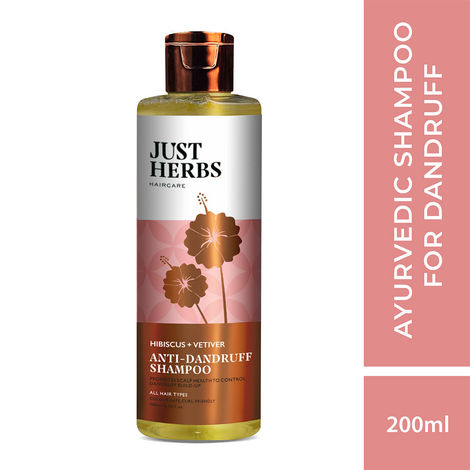 Buy Just Herbs Dandruff Control Ayurvedic Soya Protein Shampoo (200 ml)-Purplle