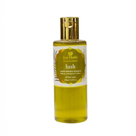 Buy Just Herbs Lush Methi Shikakai Shampoo (200 ml)-Purplle
