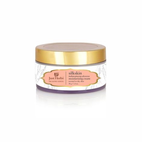 Buy Just Herbs Silkskin Indian Ginseng-Aloevera Moisturising Cream (50 g)-Purplle