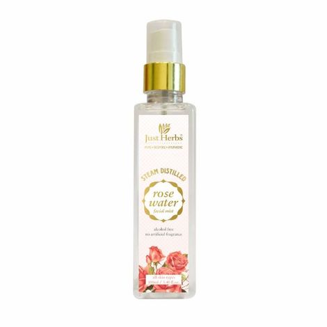 Buy Just Herbs Steam distilled rose water facial mist (100 ml)-Purplle