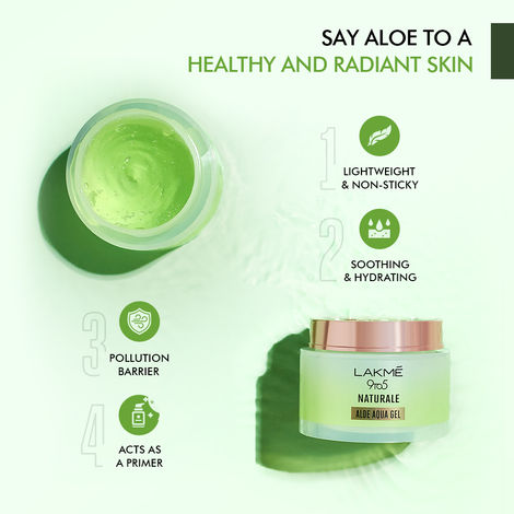 Buy Lakme 9 To 5 Naturale Aloe Aqua Gel (100 g) Online | Purplle