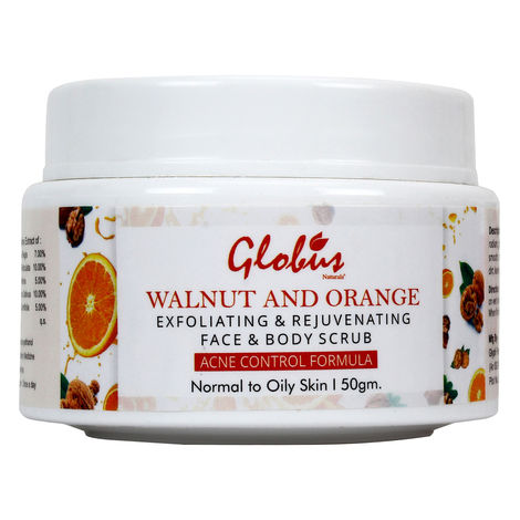 Buy Globus Naturals Walnut & Orange Face & Body Scrub (50 gm)-Purplle