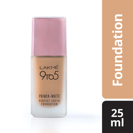 Buy Lakme 9 To 5 Primer + Matte Perfect Cover Foundation - Neutral Medium N220 (25 ml)-Purplle