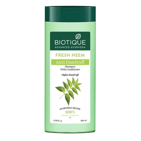 Buy Biotique Bio Fresh Neem Anti-Dandruff Shampoo & Conditioner (180 ml)-Purplle