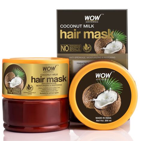 Buy WOW Skin Science Coconut Milk Hair Mask (200 ml)-Purplle