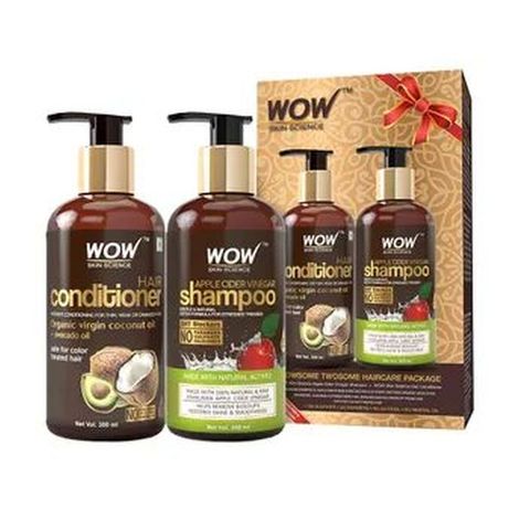 Buy WOW Skin Science WOWsome Twosome Hair Care Package (600 ml)-Purplle