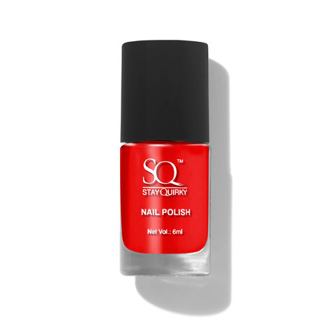 Buy Stay Quirky Nail Polish, Matte, Red, Romance - Kisses 3 (6 ml)-Purplle
