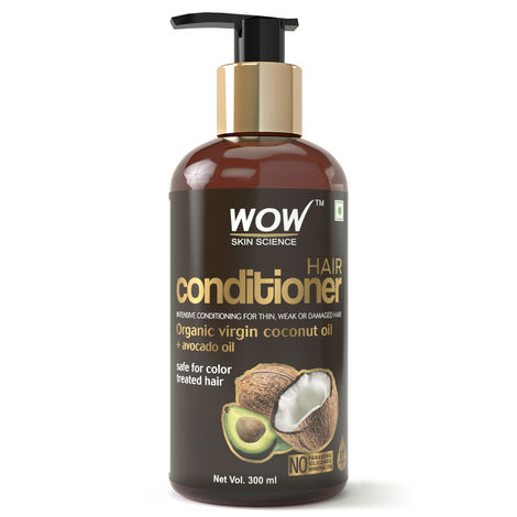 Buy WOW Skin Science Hair Conditioner With Organic Virgin Coconut OIl + Avocado Oil (300 ml)-Purplle