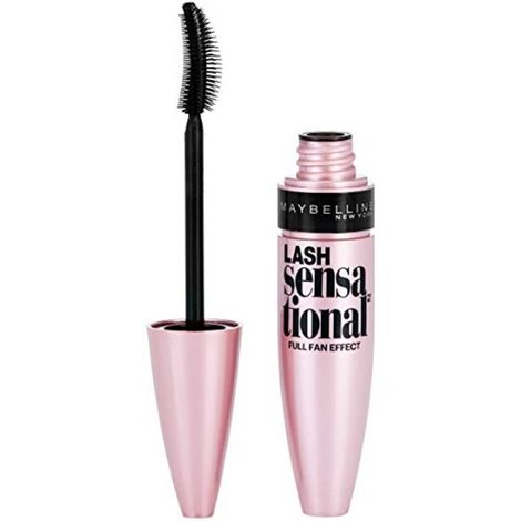 Buy Maybelline New York Mascara, No-clumping, Fanning Brush, Waterproof, Lash Sensational, Black - 10 ml-Purplle
